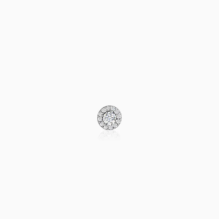 Silver Eclat Stud For Men