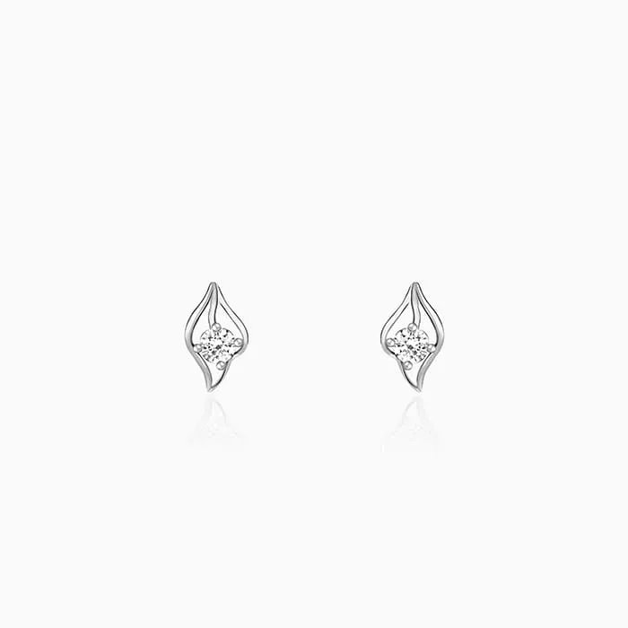 Silver Falling Dew Earrings
