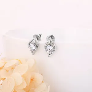 Silver Falling Dew Earrings
