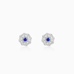 Silver Floral Flight Earrings