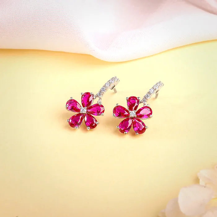 Silver Floral Perfect Earrings