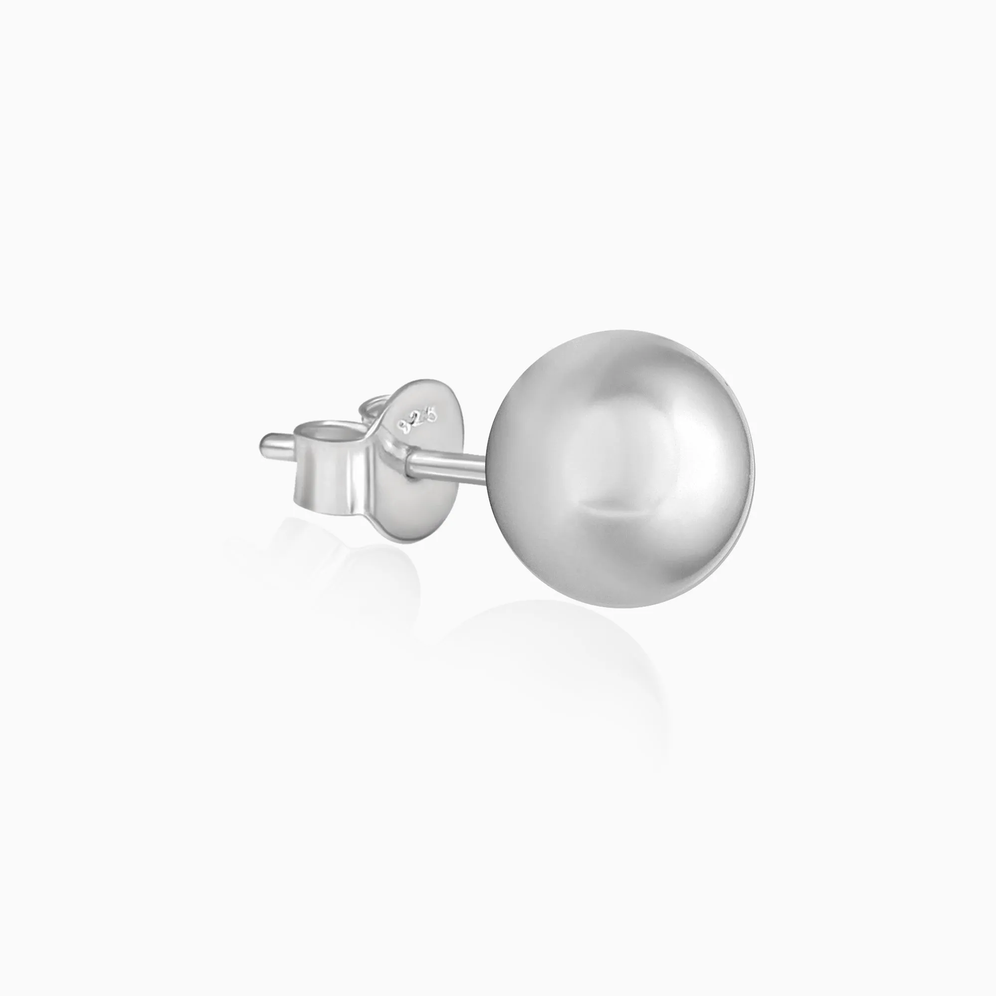 Silver Grey Pearl Earrings