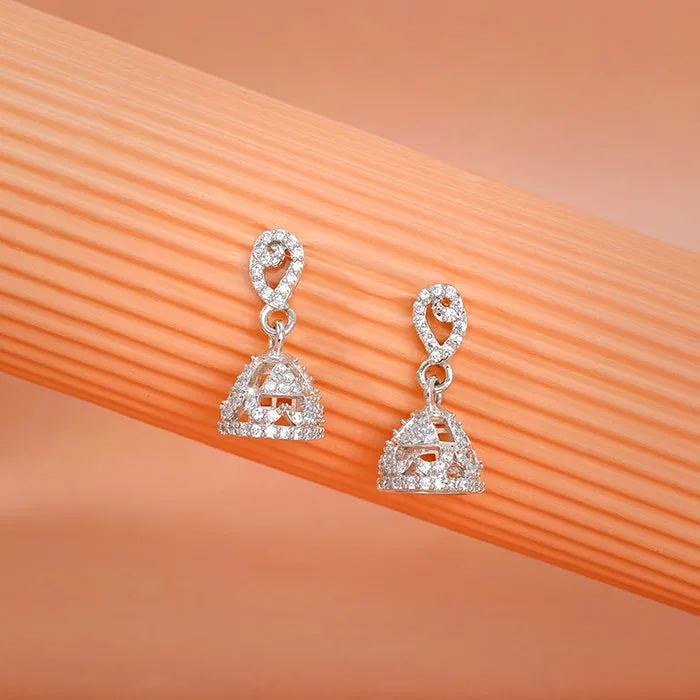 Silver Kunti Jhumki