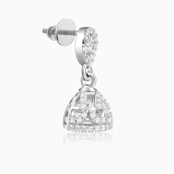 Silver Kunti Jhumki