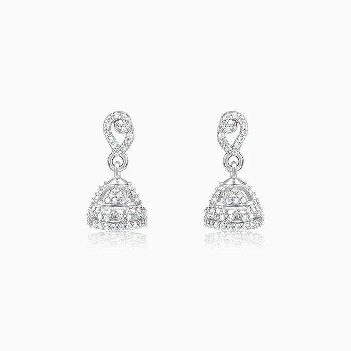 Silver Kunti Jhumki
