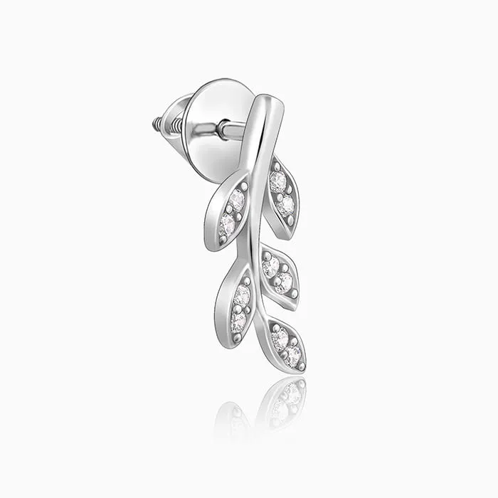 Silver Leaf Earrings