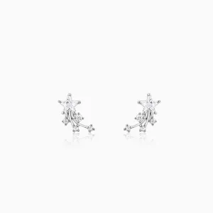 Silver Lucky Star Earrings