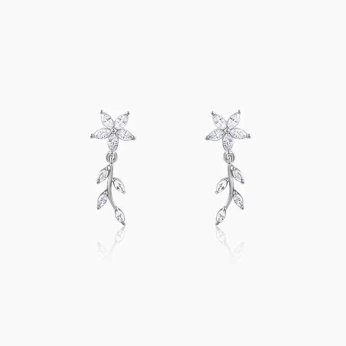 Silver Moonvine Magic Earrings
