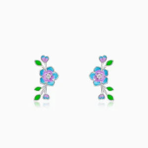 Silver Nectar Love Earrings