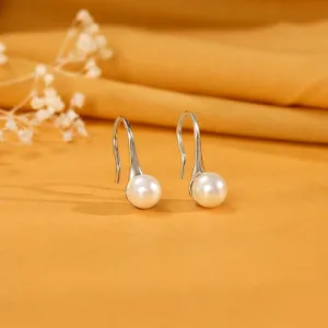 Silver Pearl Small Stud Earrings