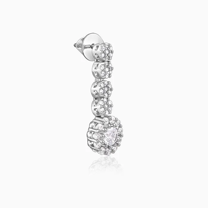 Silver Prima Donna Dangler Earrings