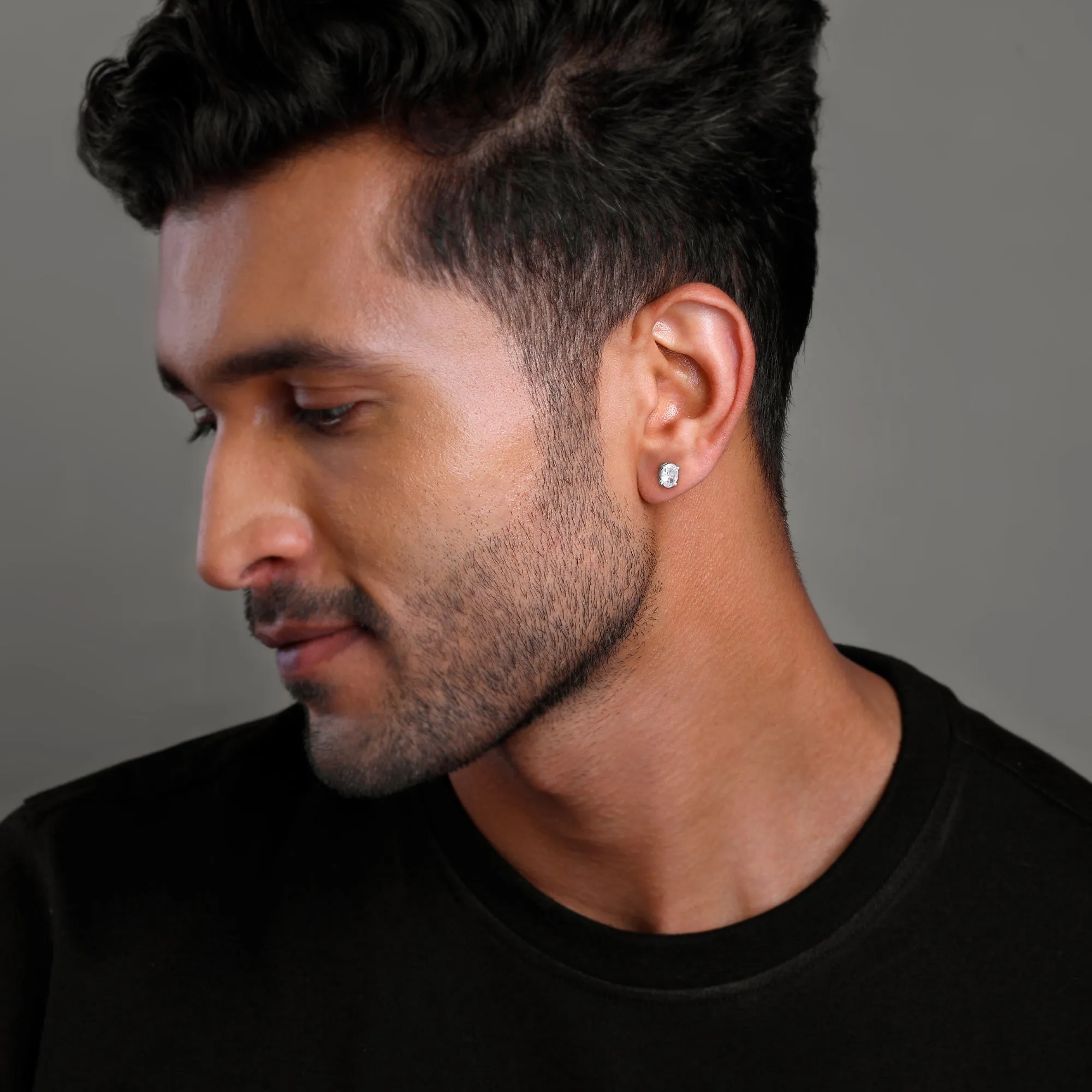 Silver Pristine Stud For Him