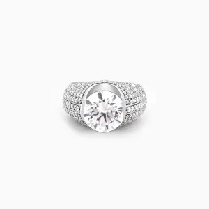 Silver Radiant Reflections Ring