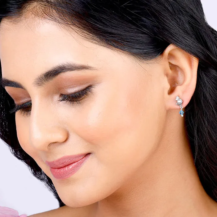 Silver Shimmer Chic Earrings