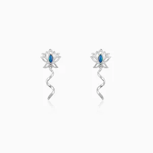 Silver Stellar Glow Earrings