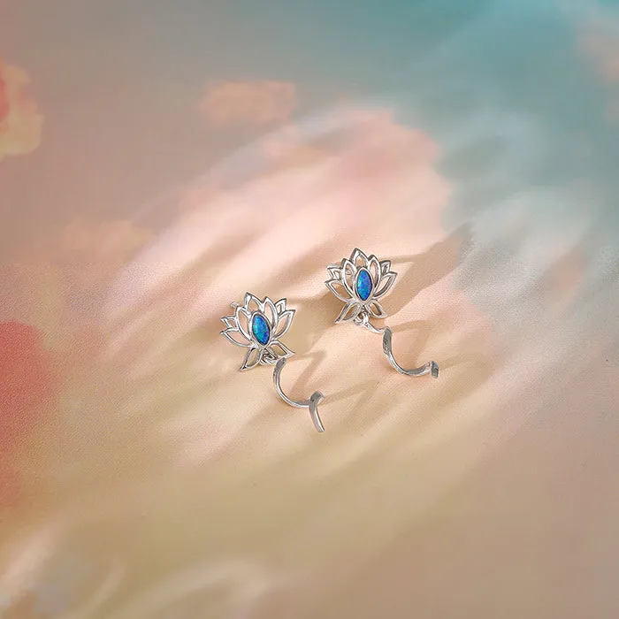 Silver Stellar Glow Earrings
