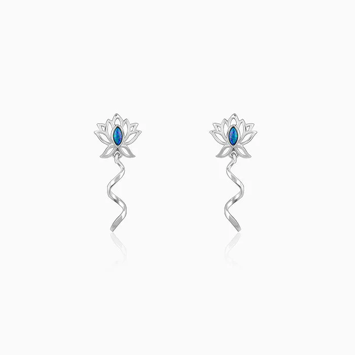 Silver Stellar Glow Earrings