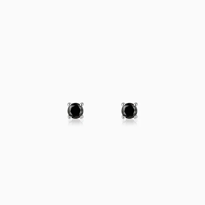 Silver Storm Edge Earring For Men