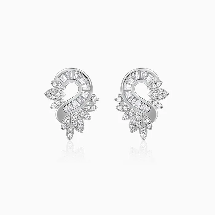 Silver Stunning Bling Earrings