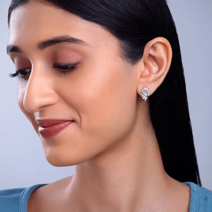 Silver Stunning Bling Earrings