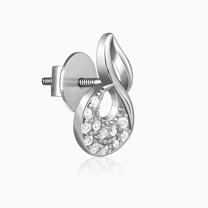 Silver Swirlshine Earrings