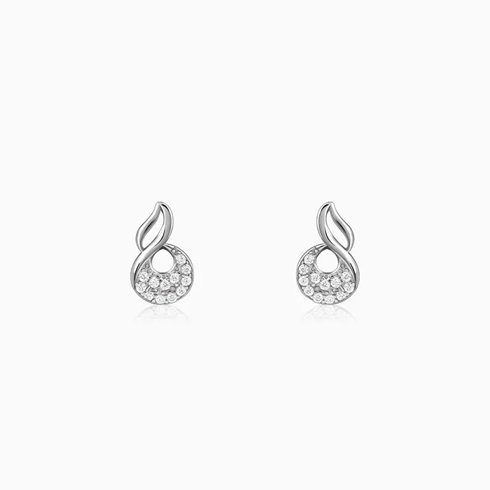 Silver Swirlshine Earrings