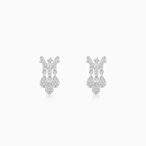 Silver Teardrop Mangalsutra Danglers