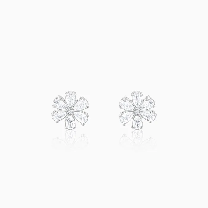 Silver Virtuous Flora Earrings