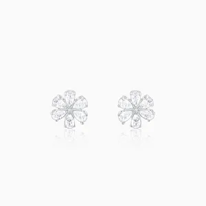 Silver Virtuous Flora Earrings
