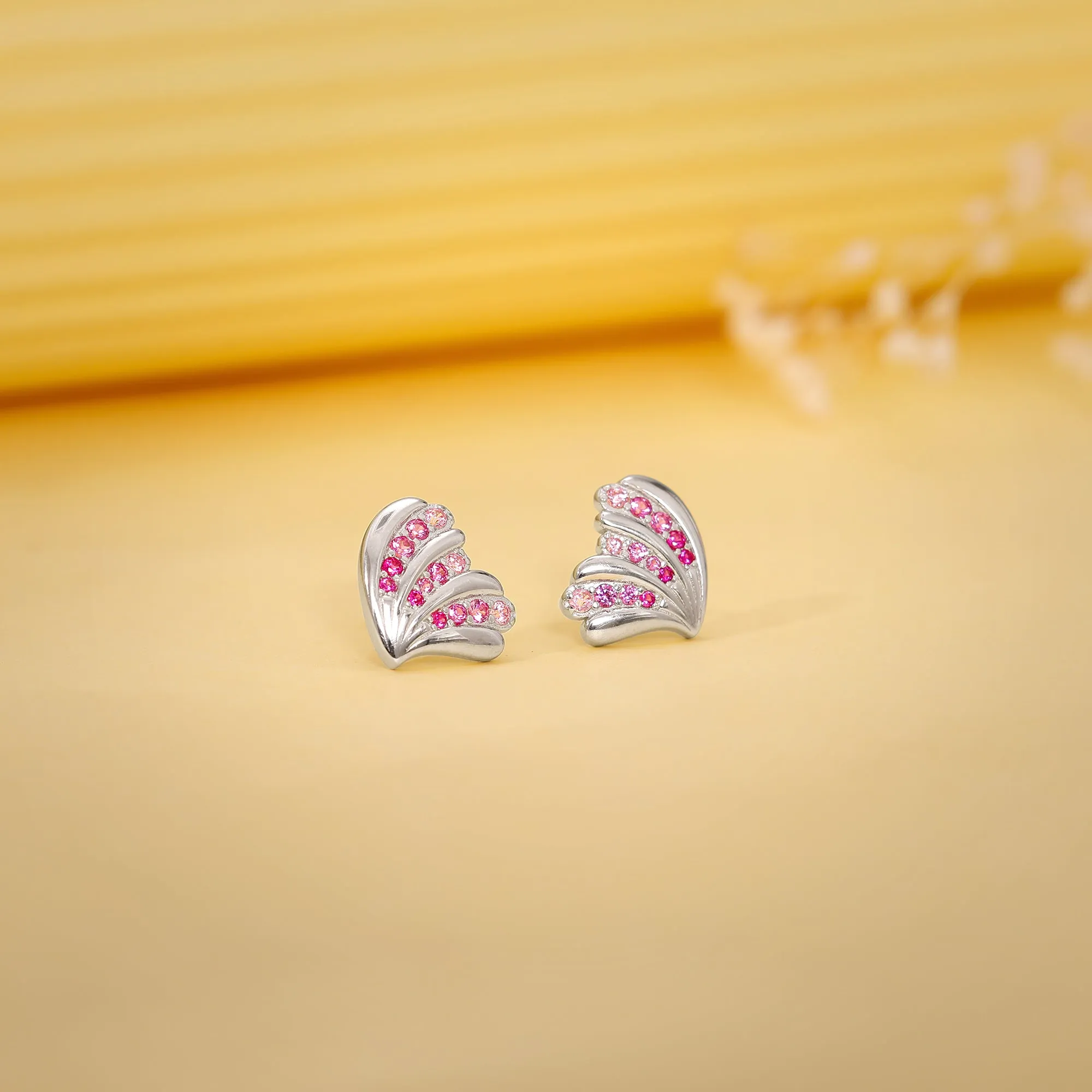Silver Waveshell Studs