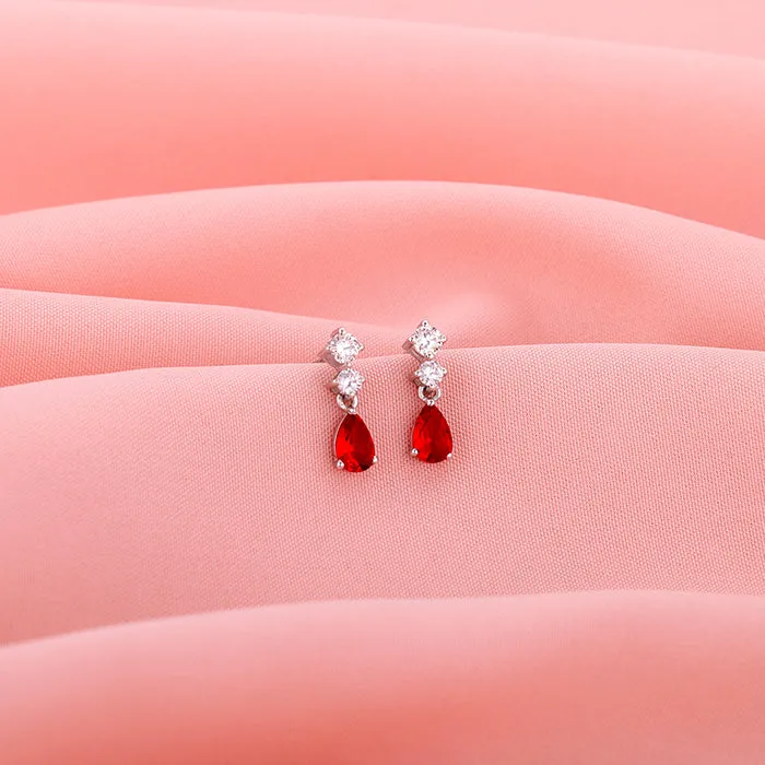 Silver We Fell in Love Earrings