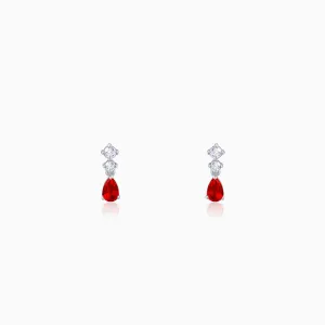Silver We Fell in Love Earrings