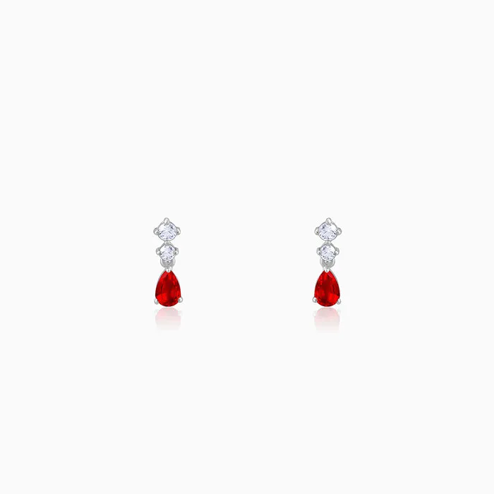 Silver We Fell in Love Earrings