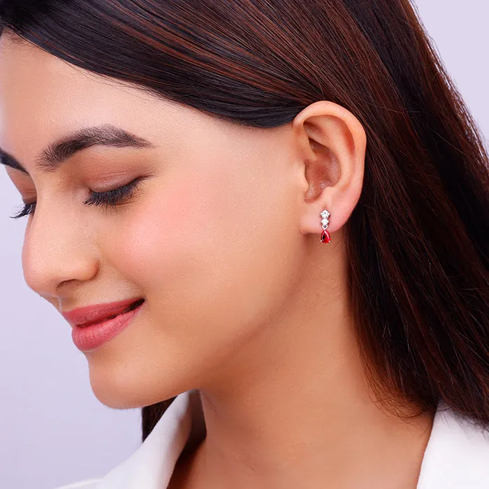 Silver We Fell in Love Earrings
