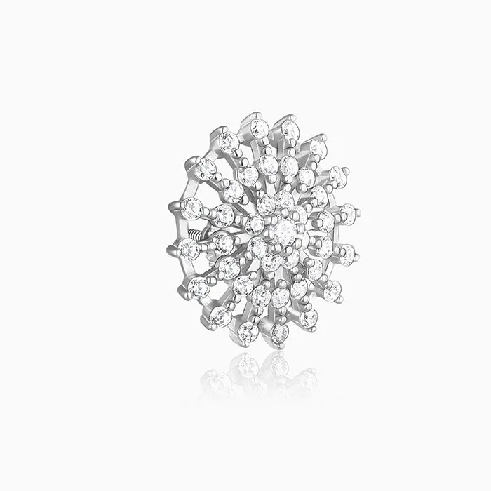 Silver Wheel of Life Earrings