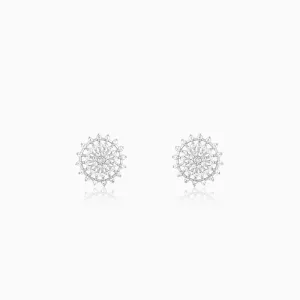 Silver Wheel of Life Earrings