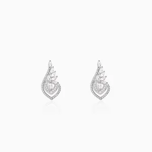Silver Wing It Earrings
