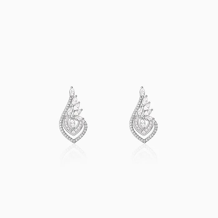 Silver Wing It Earrings