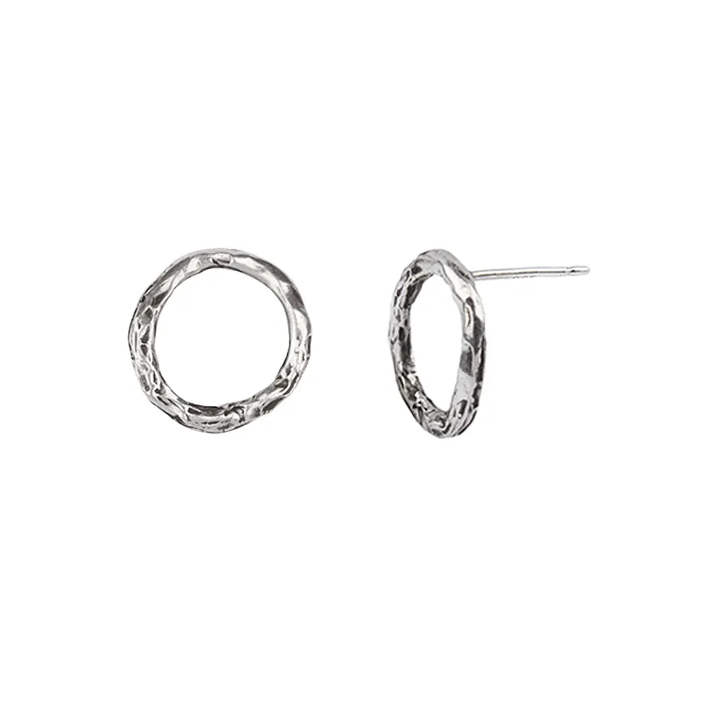 Small Open Circle Studs