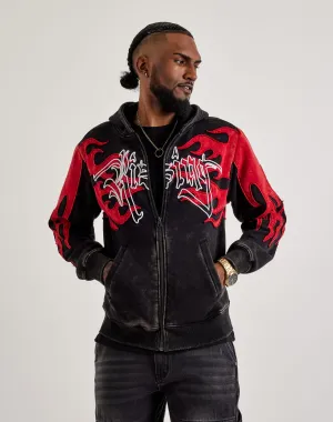 Smoke Rise Flame Full-Zip Fleece Hoodie Workwear options Wool - sourced fashion