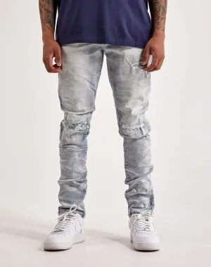 Smoke Rise  Lightning Basic Slim Tapered Jeans Vintage - inspired fashion Ethical fashion choices