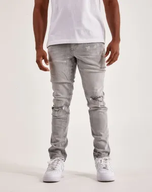 Smoke Rise Rip & Repair Jeans Upcycled fashion Clothing prices