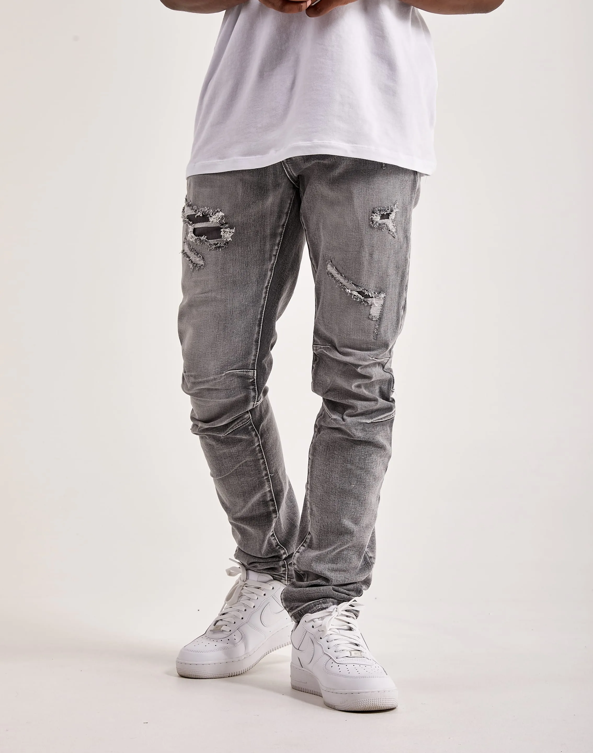 Smoke Rise Vintage Wash Denim Jeans Best - selling fashion Everyday wear