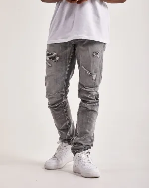 Smoke Rise Vintage Wash Denim Jeans Best - selling fashion Everyday wear
