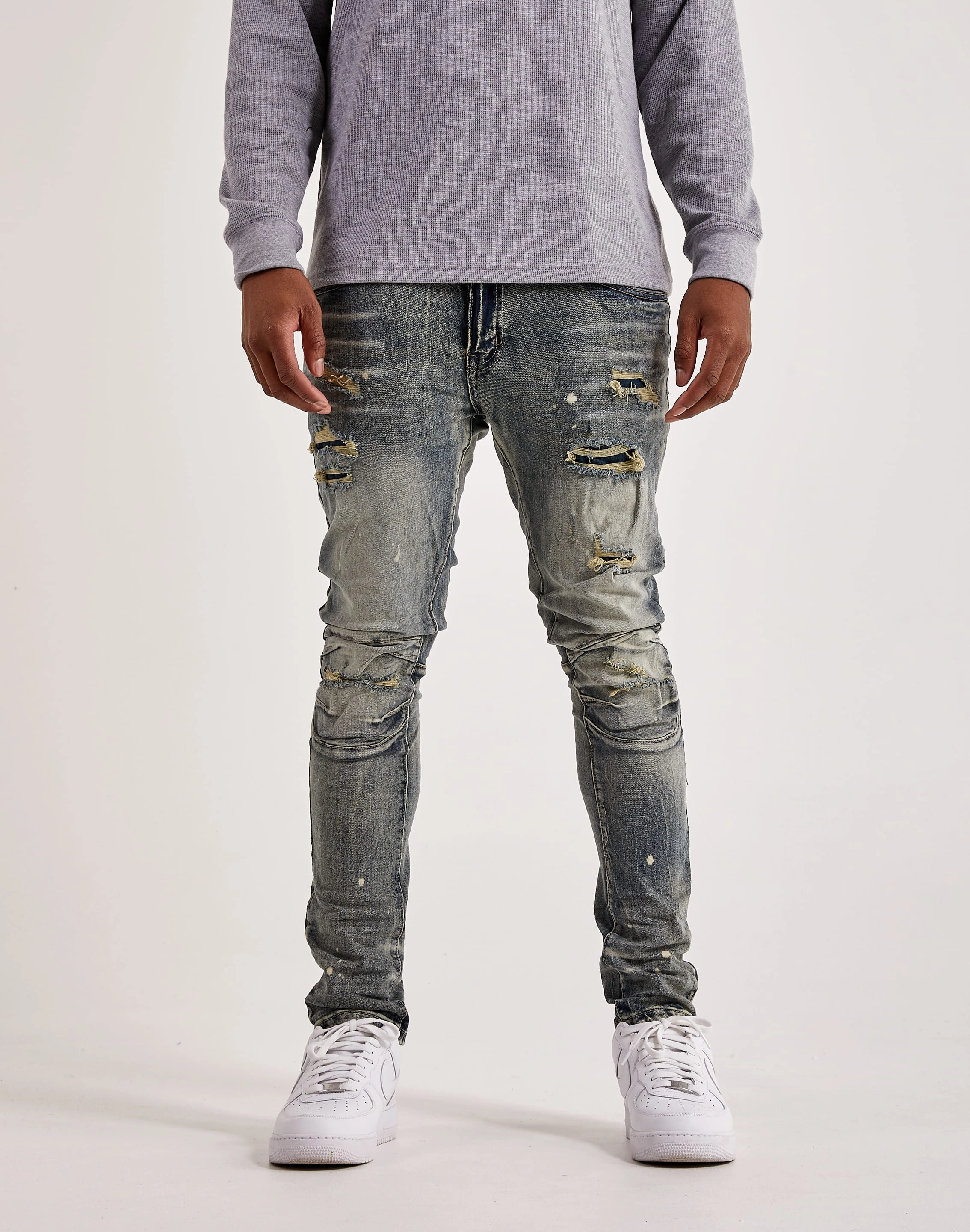 Smoke Rise Rip & Repair Jeans Fashion trends by region Preppy style items