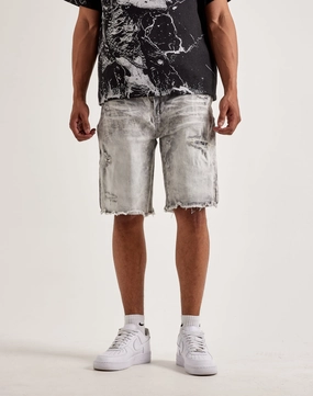 Smoke Rise Rip Off Shorts Cotton - made fashion Outerwear options