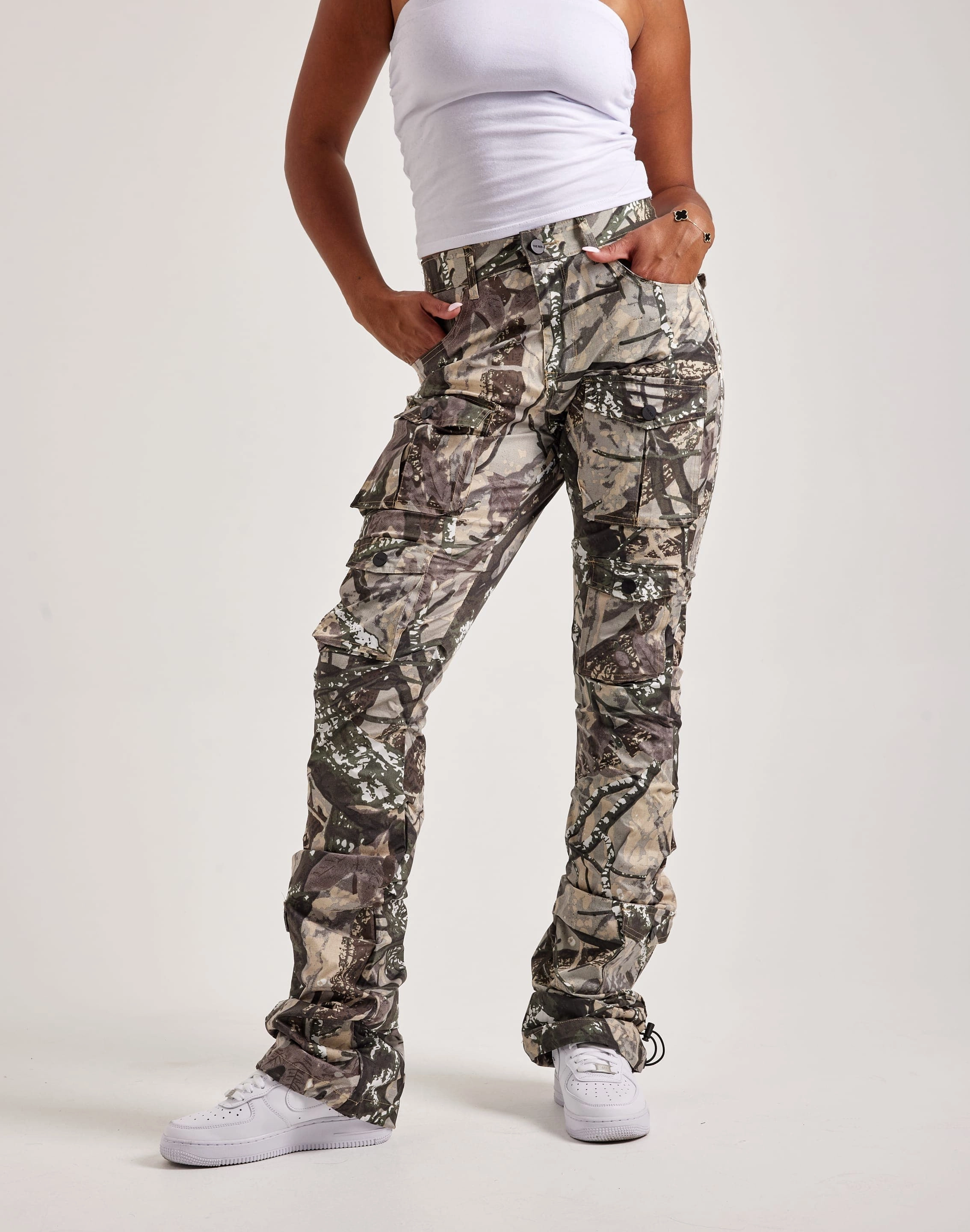 Smoke Rise Stacked Nylon Cargo Pants Fashion technology Fashion essentials