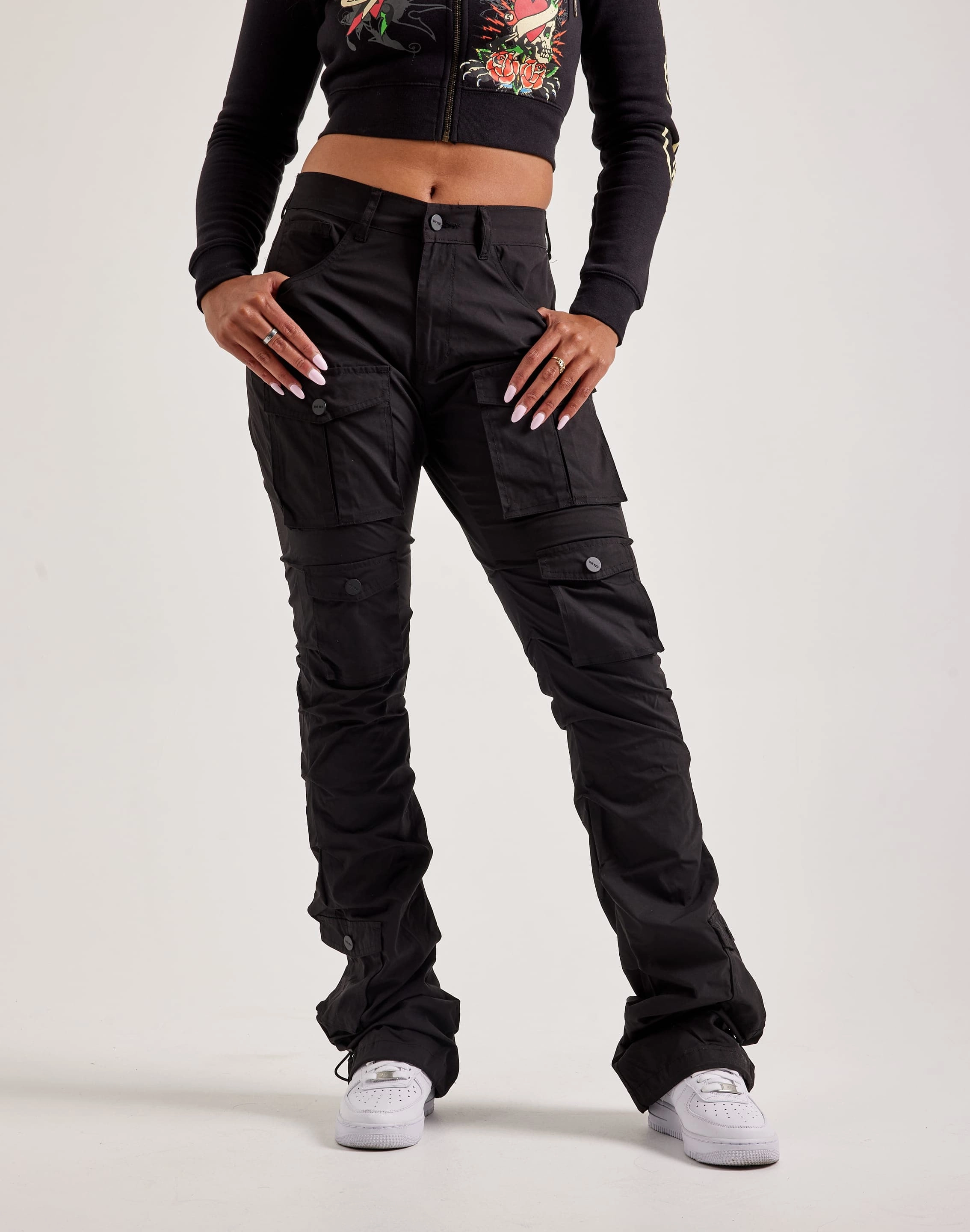 Smoke Rise Stacked Nylon Cargo Pants New fashion arrivals New fashion arrivals