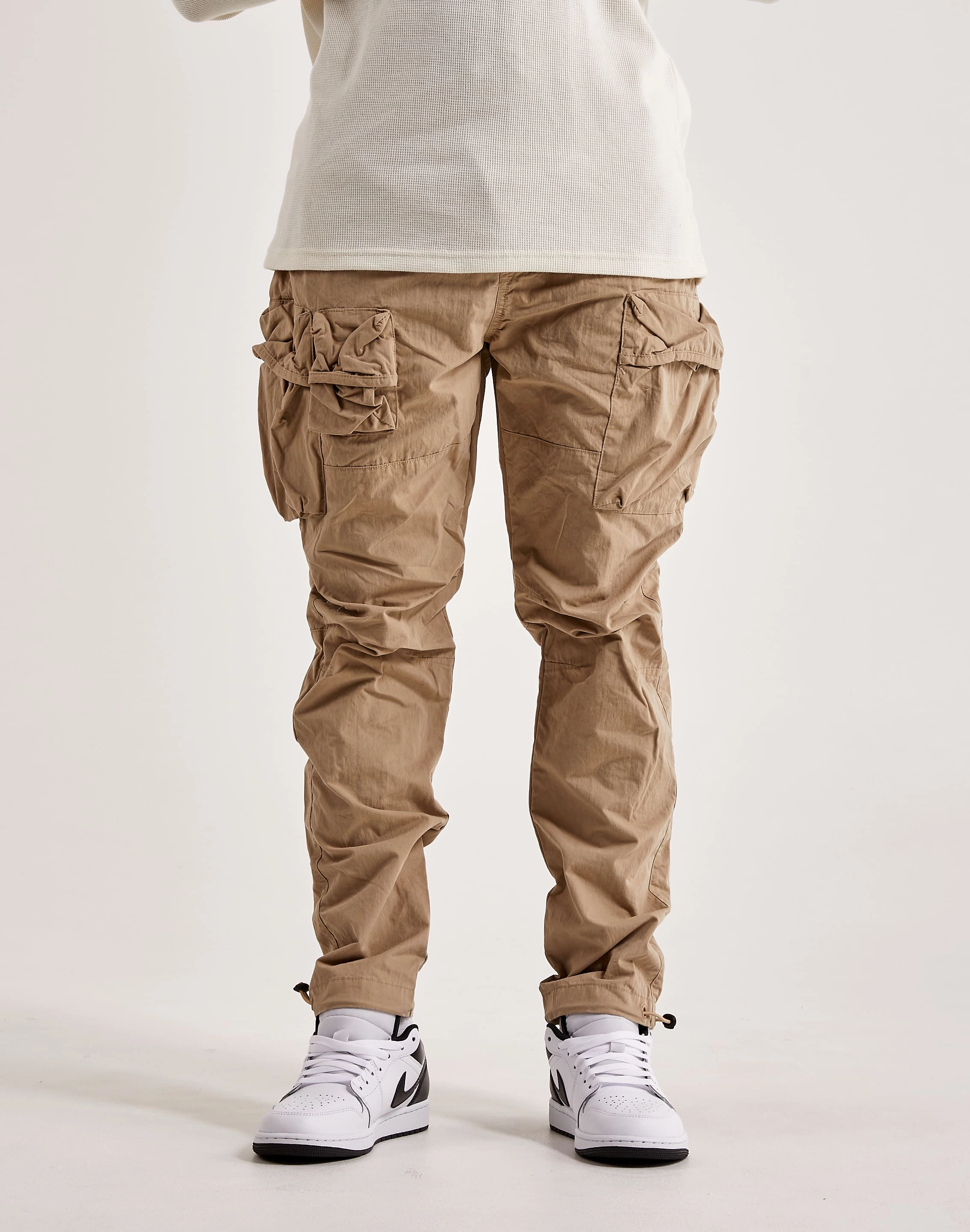 Smoke Rise Utility Peach Nylon Cargo Pants Fashion-forward items Fashion influencers' recommendations