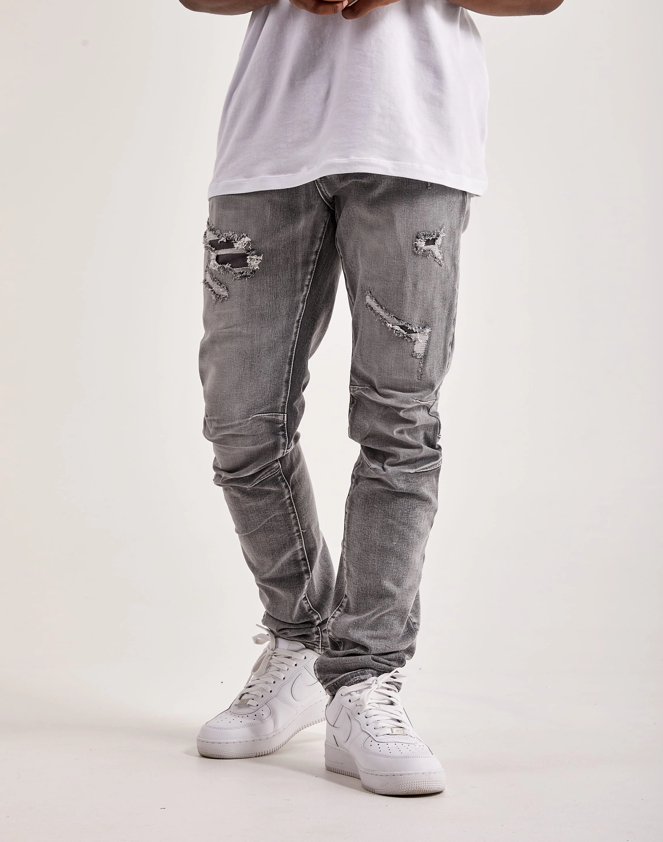 Smoke Rise Vintage Wash Denim Jeans High - end fashion Fashion accessories